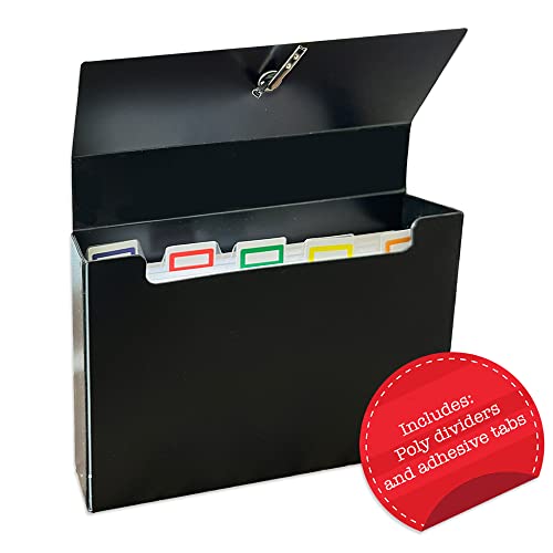 Manaloom Durable Poly Storage Box, Modern Style, 4x6 Inch Index Card Holder - 4 Pack with 400 Index Cards & Dividers - Image 2
