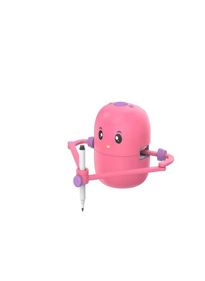 Generic - Drawing Robot Toy for Kids, Automatic Step-by-Step Drawing Guide, Educational Toy Pink - Image 1