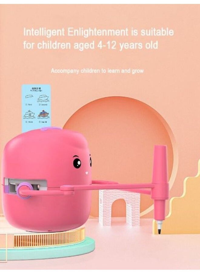 Generic - Drawing Robot Toy for Kids, Automatic Step-by-Step Drawing Guide, Educational Toy Pink - Image 1