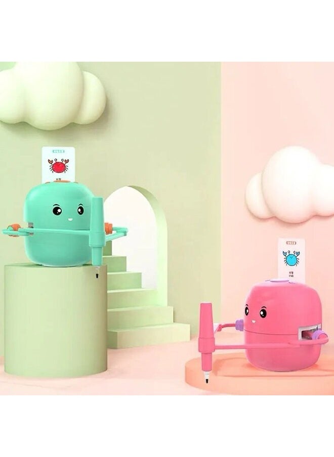 Generic - Drawing Robot Toy for Kids, Automatic Step-by-Step Drawing Guide, Educational Toy Pink - Image 1