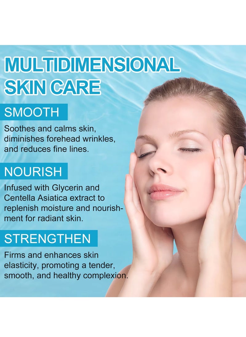 Yecuce 12 Pcs Forehead Wrinkle Patches Forehead Wrinkle Patch with Aloe Vera Collagen Hyaluronic Acid & Vitamin E Smooth Fine Lines & Wrinkles Anti-Wrinkle Forehead Wrinkles Treatment Patch  - Image 4
