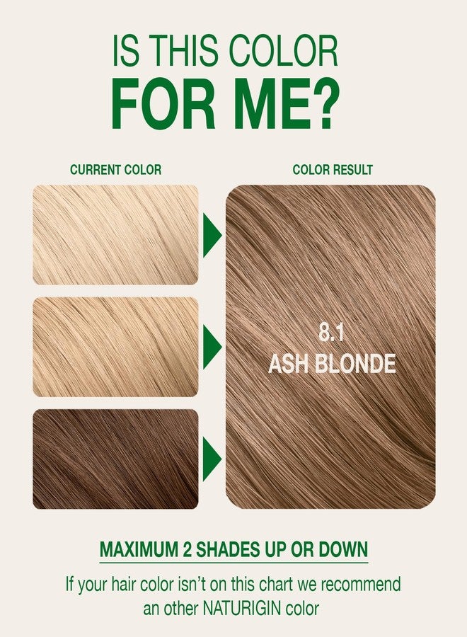 Naturigin Permanent Hair Dye, 8.1 Ash Blonde, Ammonia and Paraben Free, up to 100% Gray Hair Coverage, Long Lasting, Vegan, Cruelty Free - Image 4