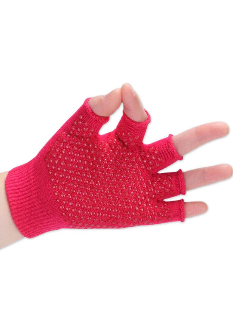 Spall - Yoga Gloves Men Women Gym Body Building Training Sports Non Slip Yoga Pilates Gloves Workout Half Finger Fitness Cycling - Image 1