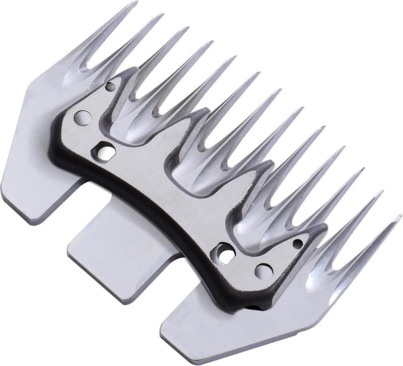 GDJOB 13 Teeth Straight Replacement Blades for Sheep Shears, Professional Stainless Steel Sheep Shearing Clipper Blades for Sheep Alpacas Goats - Image 3