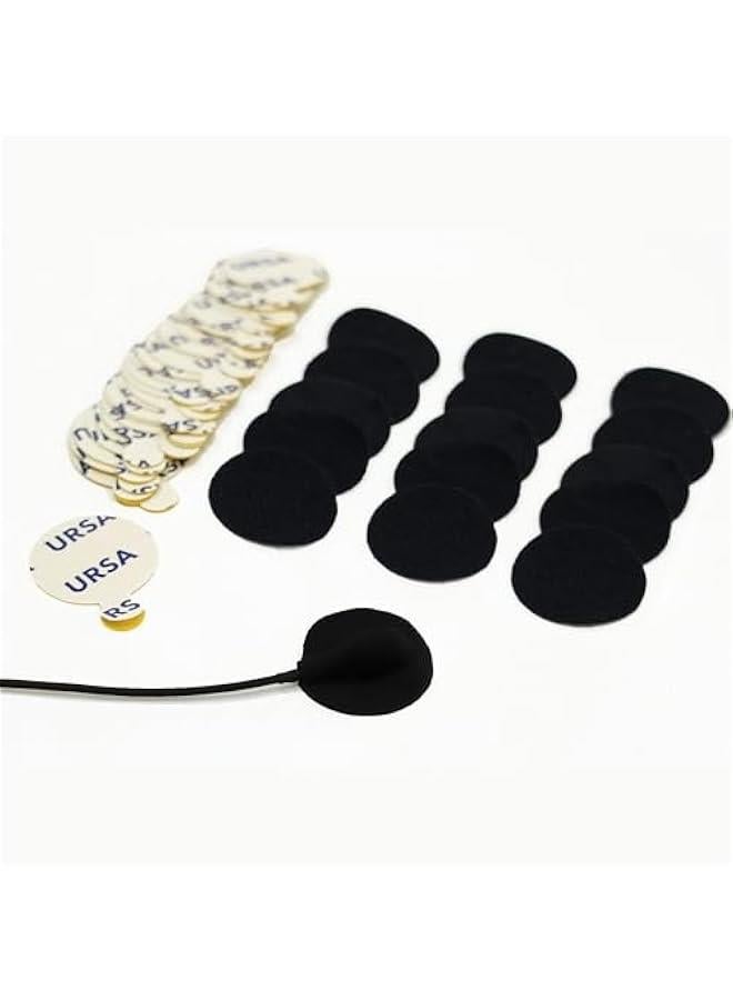Arabest URSA Soft Circles: Reusable Soft Covers That Provide a Shield Against the Wind and Camouflage for Lavalier Mics. (100x Soft Circles, Black) - Image 2