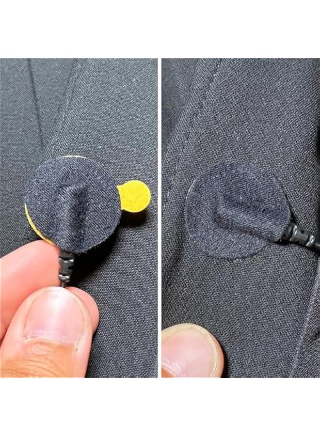 Arabest URSA Soft Circles: Reusable Soft Covers That Provide a Shield Against the Wind and Camouflage for Lavalier Mics. (100x Soft Circles, Black) - Image 5