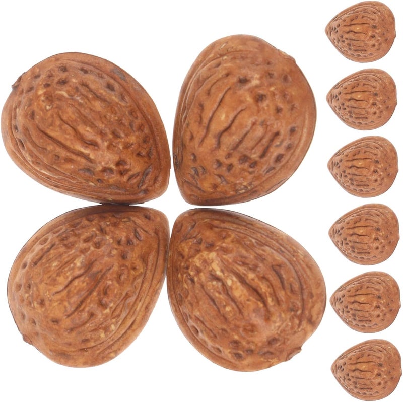 2 Sets Artificial Almonds Decorations Realistic Faux Nuts Models Photography Display Props - Image 1