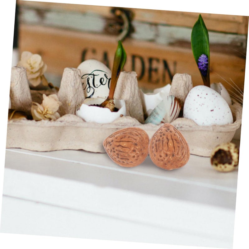2 Sets Artificial Almonds Decorations Realistic Faux Nuts Models Photography Display Props - Image 4