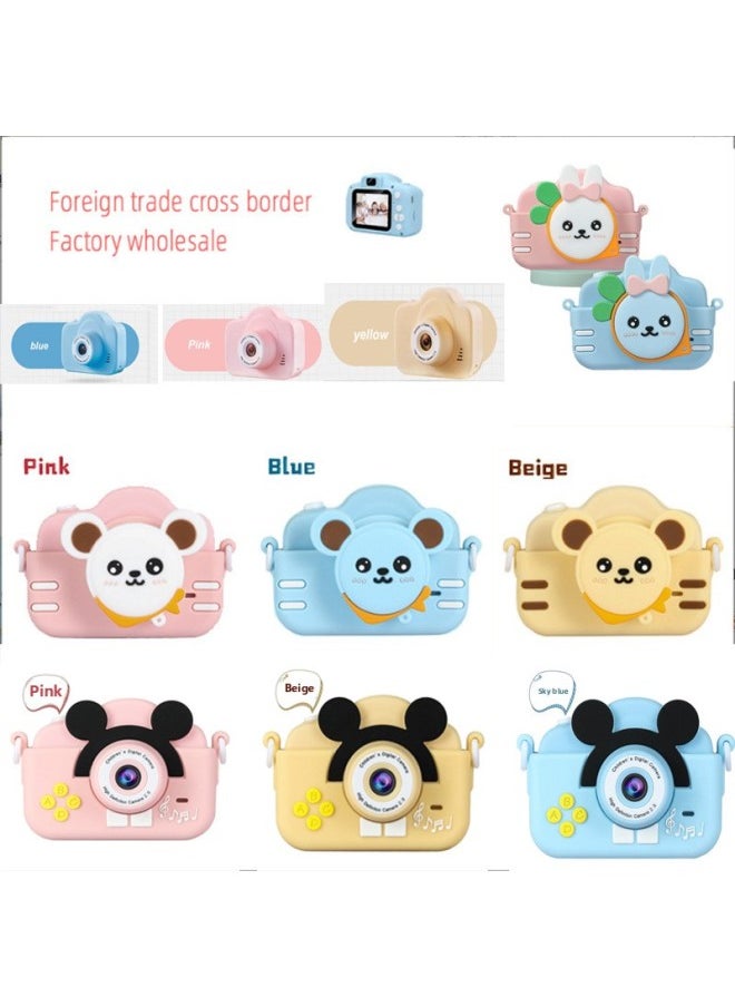 X2 Children Camera HD Photo Mini Cartoon SLR Digital Camera Sports Toys Gifts Wholesale-Color:A3S HD Bunny Double Shot  - Image 2