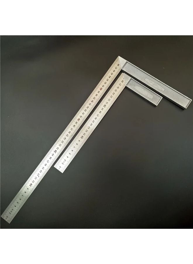 Silvery Aluminum Angle Ruler 196.85 Inch Waterproof Steel Square for Woodworking Industrial Measurements - Image 4