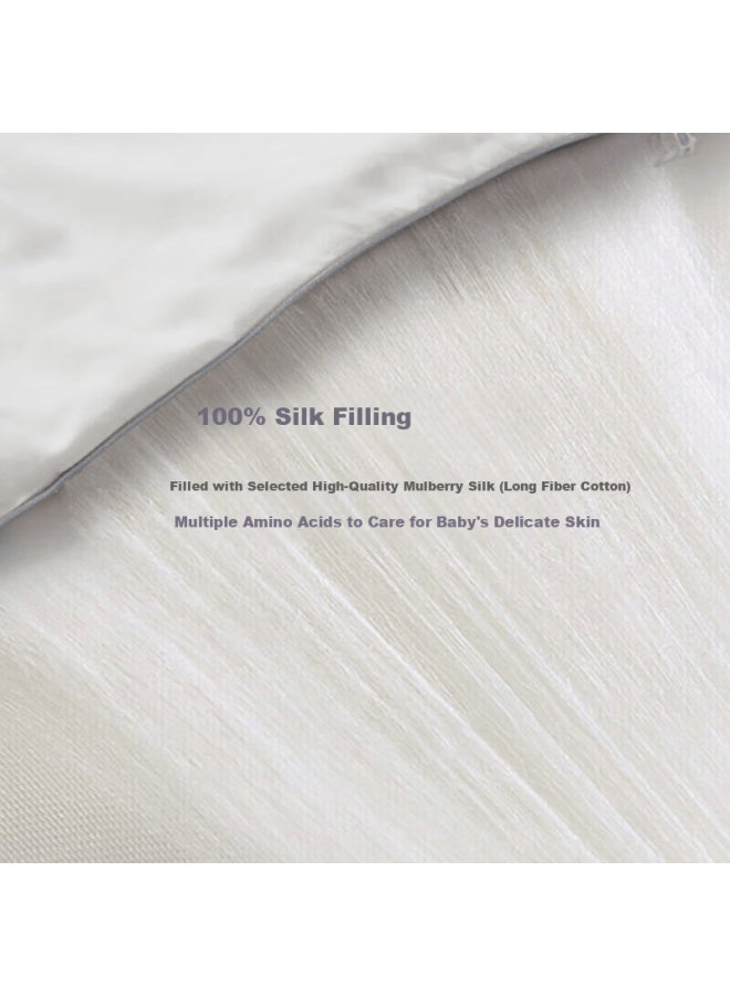 Luolaikids Silk Quilt Baby And Maternity Grade A Cotton Silk Mother-child Quilt Kindergarten Single Quilt Core 150*215cm - Image 2