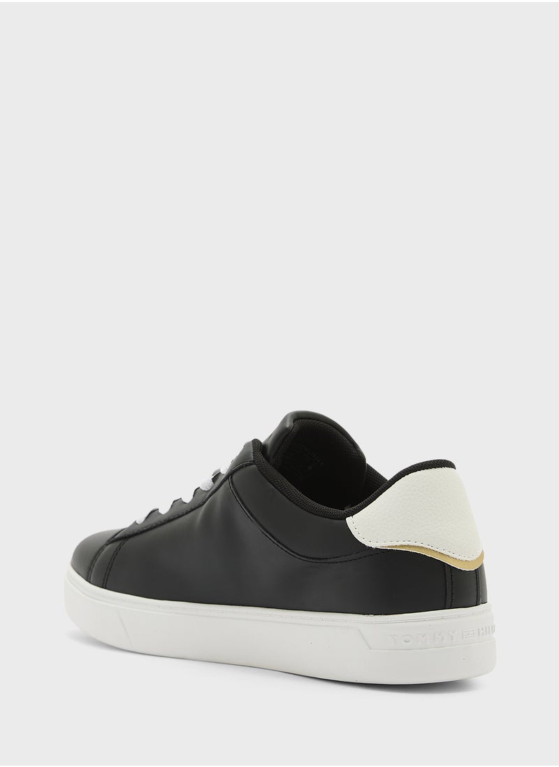 TOMMY HILFIGER Logo Detail Lace Up Low Top Sneakers  - Image 2