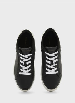 TOMMY HILFIGER Logo Detail Lace Up Low Top Sneakers  - Image 4