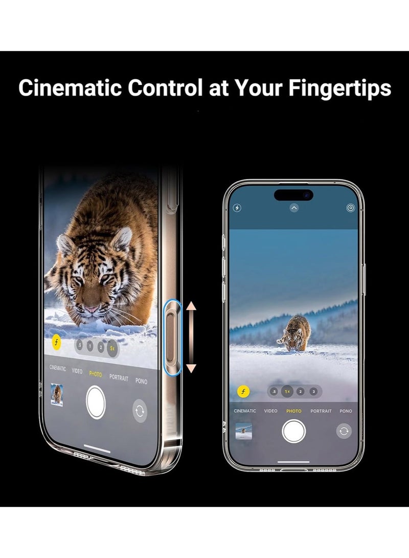 Techie حافظة آبل آيفون 16 برو ماكس وواقي شاشة مجموعة 2 في 1 - حافظة شفافة مع ماغسيف وواقي شاشة زجاجي مقسى عالي الدقة - Image 5