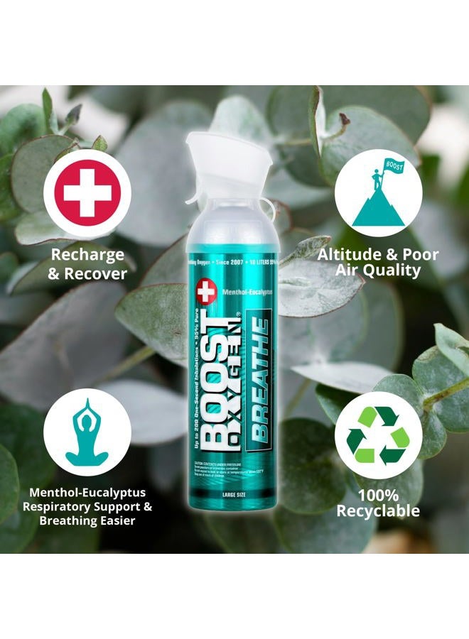 BOOST OXYGEN Large 10 Liter Canister | Respiratory Support for Aerobic Recovery, Altitude, Performance and Health - Image 3