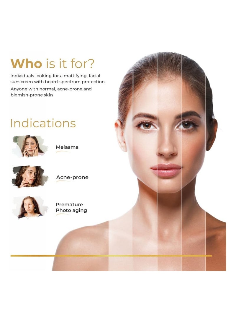 Brinton UV Doux Gold Silicone Sunscreen Gel SPF 50 PA+++ | Enriched with Vitamin C & E | UVA/UVB With Broad Spectrum Protection | Anti-Aging & Anti-Oxidant rich Water Resistant Ultra Light Gel for Hyperpigmentation | Benzene Free | 50 g - Image 3