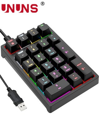 Black 21 Keys Numpad