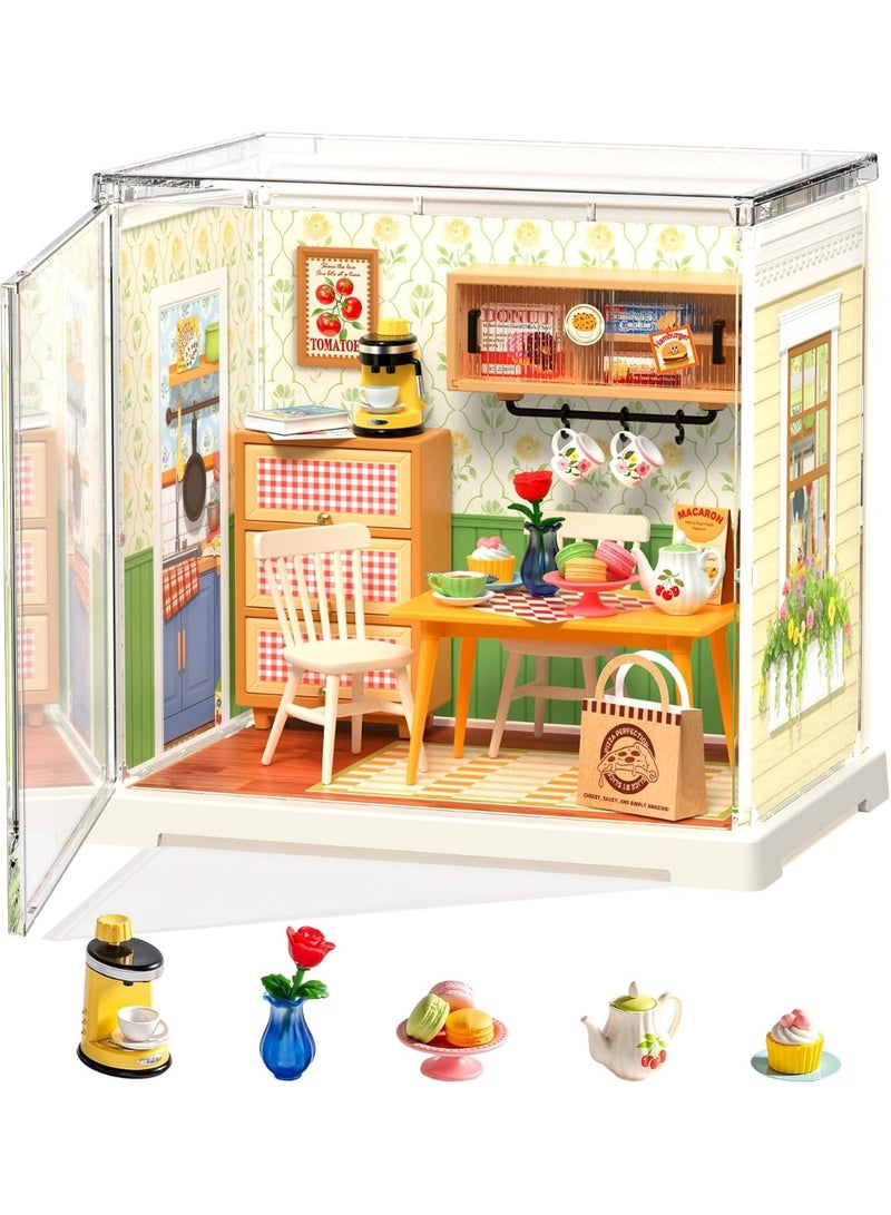 Rolife ROBOTIME Rolife Floral Dining Room DIY Miniature House DWS06B - Image 1