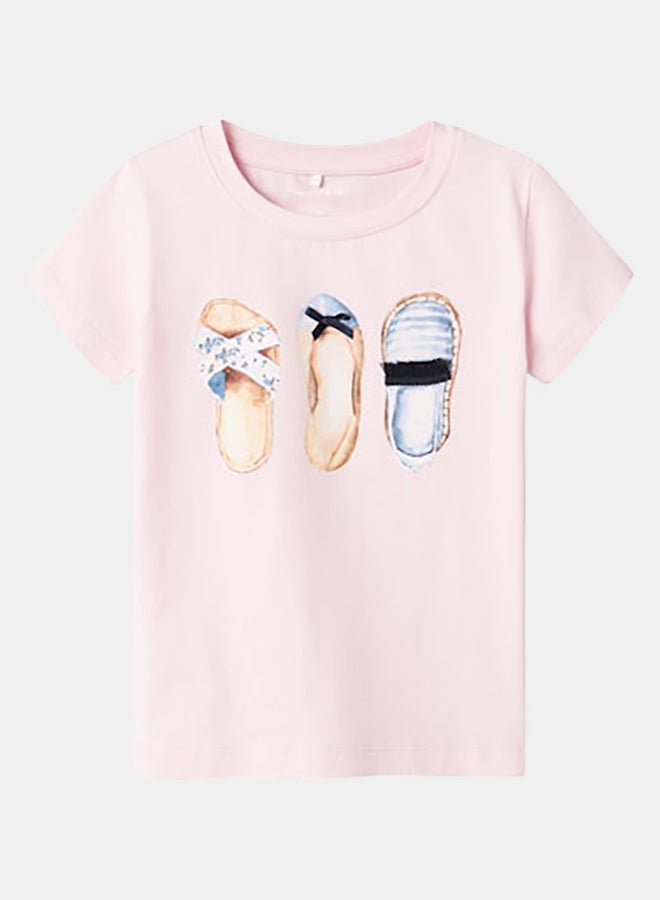 NAME IT Kids Girls Graphic T-Shirt - Image 1