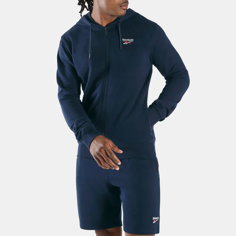 ريبوك ID 2-Colour Logo French Terry F/Z Hoodie