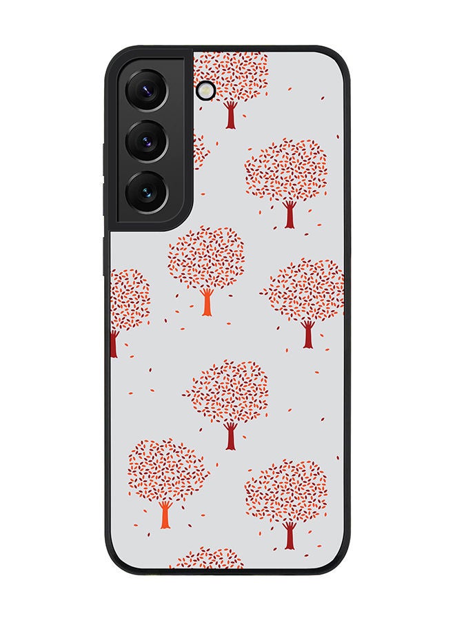 Stylizedd Rugged Black edge case for Samsung Galaxy S21 5G Slim fit Soft Case Flexible Rubber Edges Anti Drop TPU Gel Thin Cover - Orange Fall - Image 1