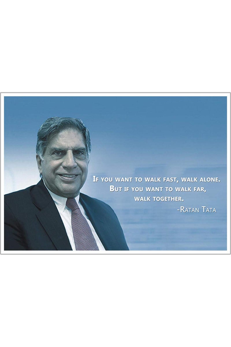Masstone Ratan Tata Motivational Quote Poster - Image 1