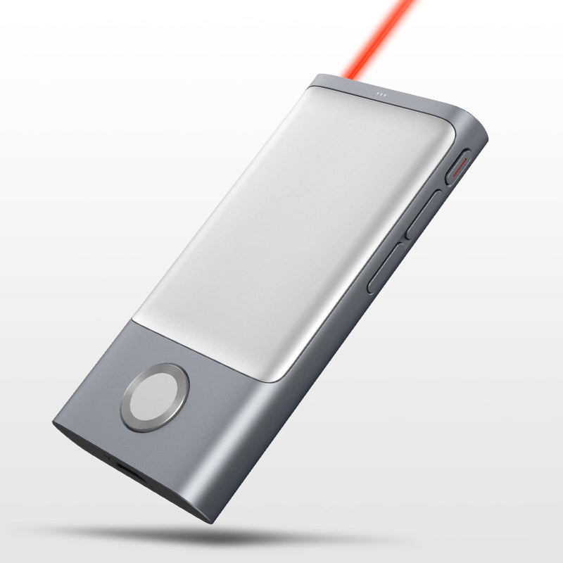 Cheerdots Bluetooth Presentation Clicker Wireless Presenter, Air Mouse with Red Light Presentation Remote for Mac, Windows, iPad OS and Android, Space Gray - Image 2