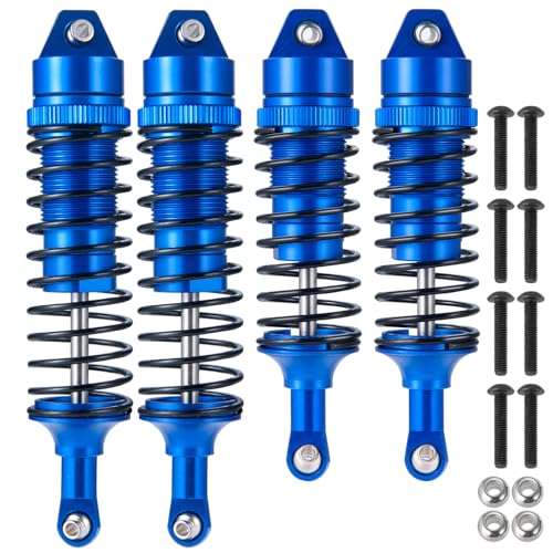 JGGZONE All Metal Shocks Front Rear Oil Shocks Absorber for Traxxas Slash 2WD Rustler 4X4 VXL Hoss Stampede Bandit Nitro Shock Absorber Damper Set 110 RC Upgrades Parts Replace - Image 1