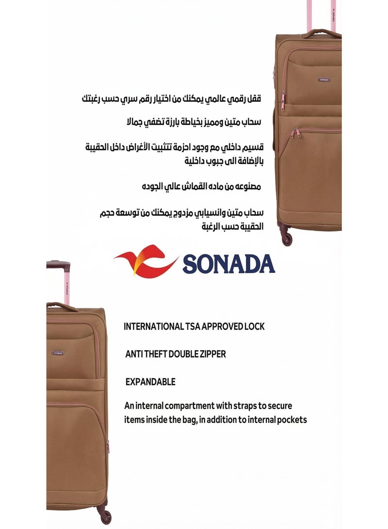 SONADA Softside Luggage Set of 3 - Image 2