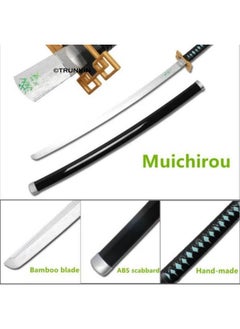 Trunkin Trunkin 12 Years & More Katana For Cosplay Life Size Replica Wooden Toy Anime Accessory Toy Collectible | Wooden Sword (Muichiro Tokito Cosplay)  - Image 3