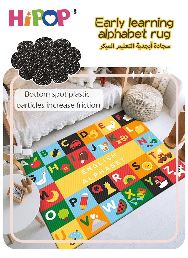HIPOP Washable Children's Play Mat,with Alphabet Learning and Object Cognition,Early Education Toy 230*160cm  - Image 3