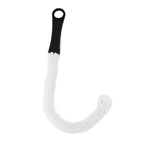 True Decanter and Growler Brush Multipurpose Glassware Cleaner NoScratch HighTensile Foam Reusable Cleaning Accessory with Ergonomic Handle White