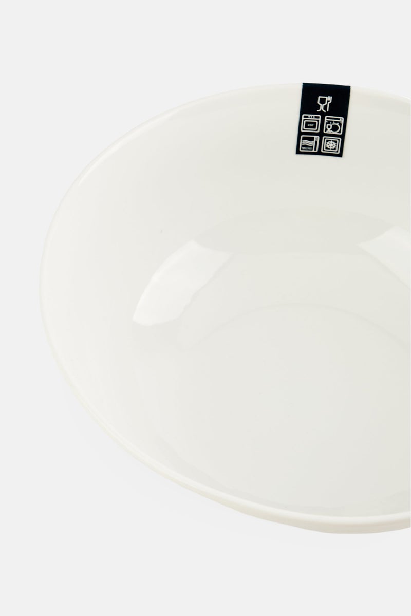 BIA Cordon Bleu Glazed Porcelain Solid Serving Bowl, White  - Image 3
