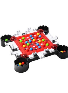 Rainbow Ball Elimination Game, Strategy Board Game for 2-4 Players, Includes 40 Colorful Balls, Educational Interaction Game for Logical Thinking, Family Fun for Kids Ages 6+