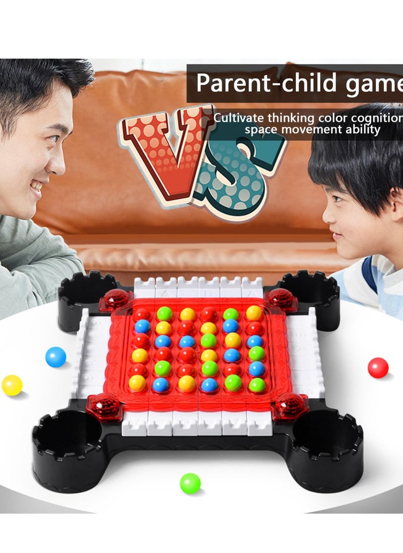 Excefore - Rainbow Ball Elimination Game, Strategy Board Game for 2-4 Players, Includes 40 Colorful Balls, Educational Interaction Game for Logical Thinking, Family Fun for Kids Ages 6+ - Image 1