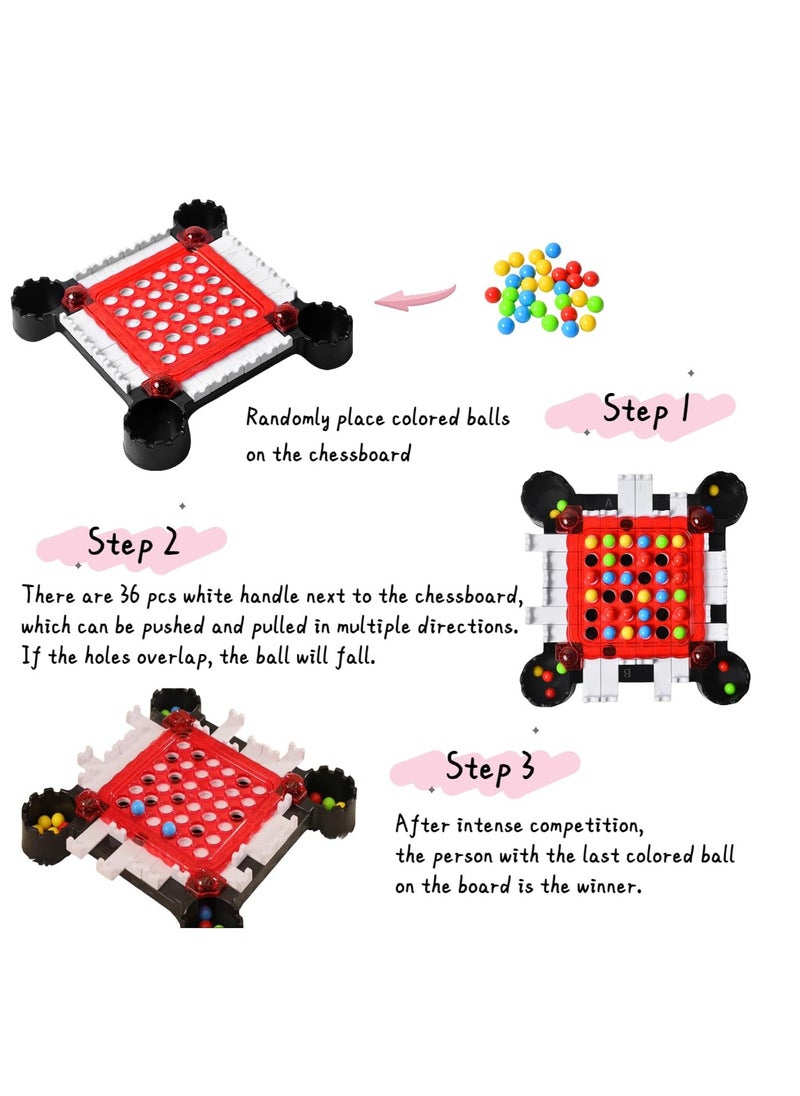 Excefore - Rainbow Ball Elimination Game, Strategy Board Game for 2-4 Players, Includes 40 Colorful Balls, Educational Interaction Game for Logical Thinking, Family Fun for Kids Ages 6+ - Image 1