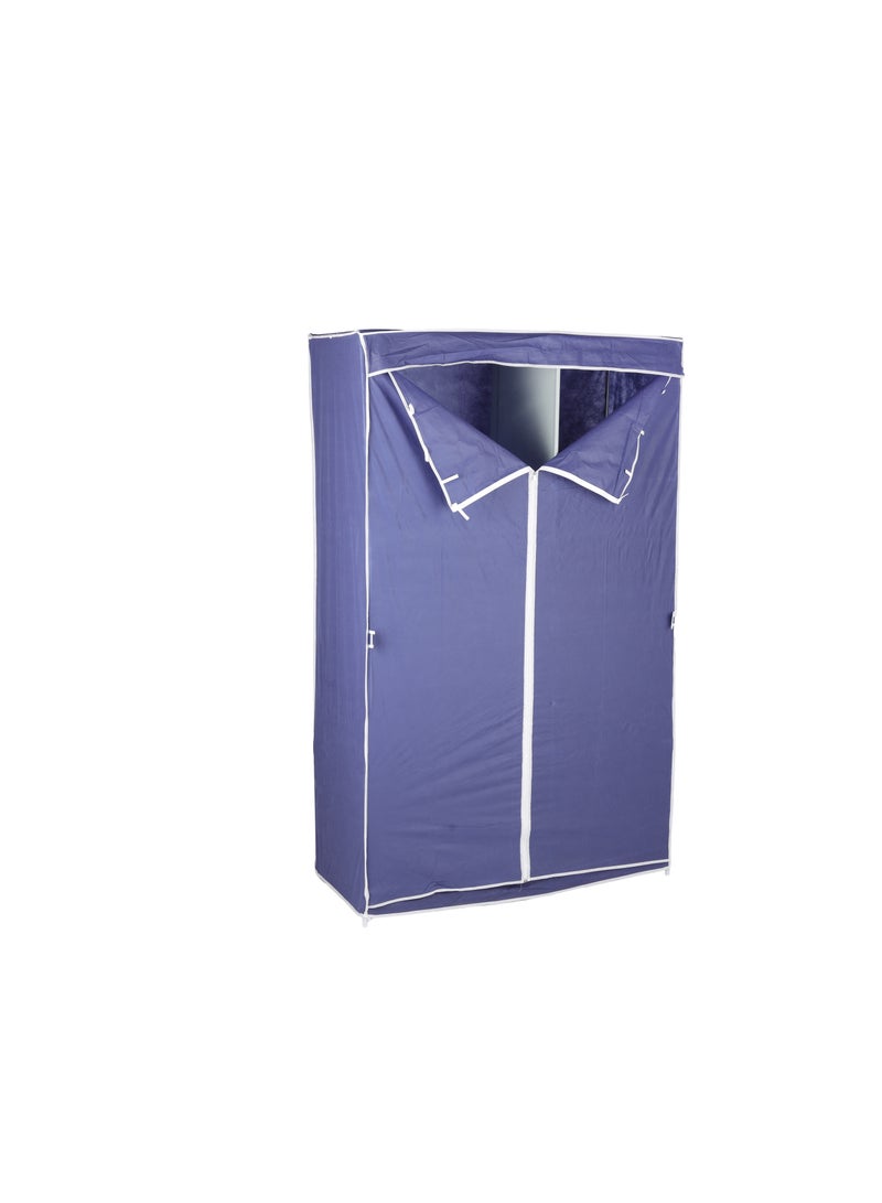 Royalford Wardrobe with Racks- RF12428/ Fabric Cabinet with Zipper Closure, Strong Metal Rods Assorted - Image 2