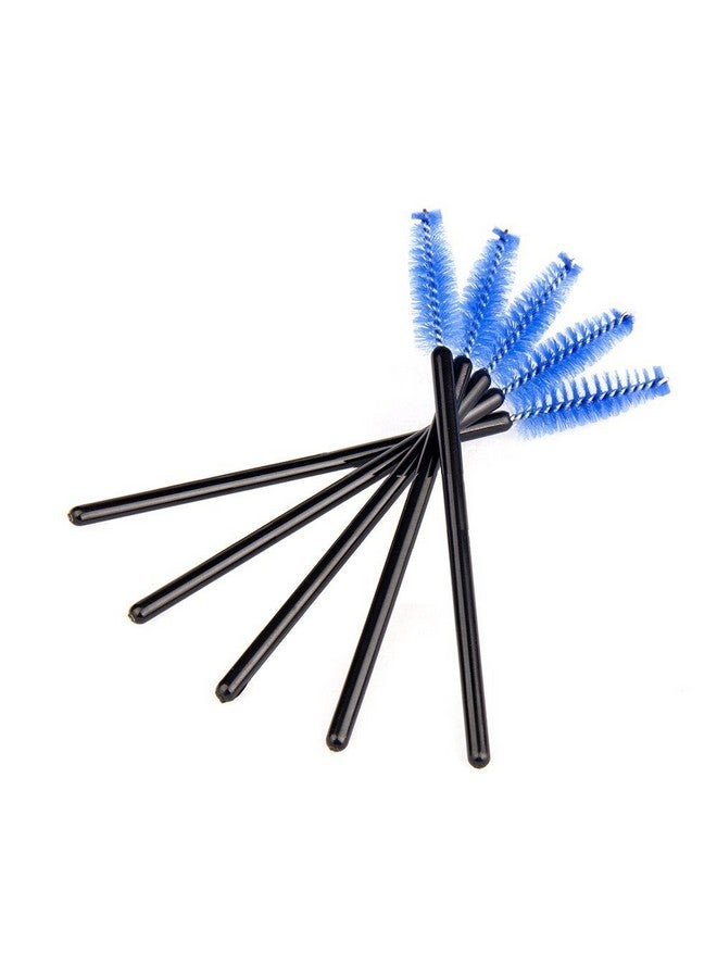 GBSTORE 50 Pcs Disposable Mini Eyelash Eye Lash Makeup Brush Mascara Wands Applicator Blue - Image 3