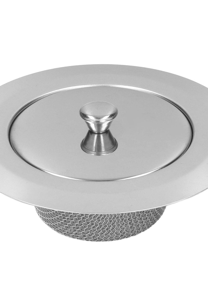 Excefore Kitchen Sink Strainer, 2pcs Stainless Steel Sink Drain Strainer Sink Filter, for Kitchen Sinks Bathroom, Bathtub, Shower Drains, Disposal Waste - Image 4