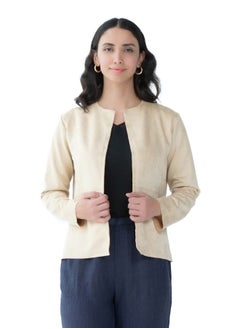 Cream Textured Jacket - pzsku/Z7E2C0A4A28F329EA26C5Z/45/_/1726905040/1a121807-0297-4f7c-beeb-b102e228a7e3