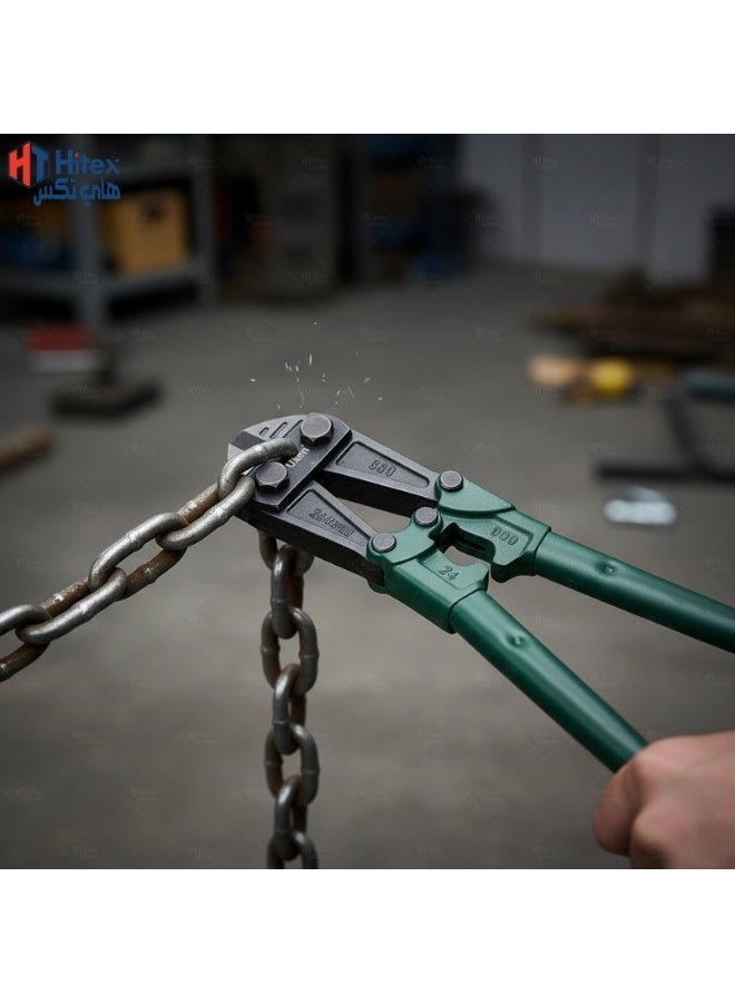 هيتكس قاطعة مسامير شديدة التحمل من يوكن مقاس 14 بوصة | شفرة من فولاذ الكروم فاناديوم، مصنعة بطريقة الحدادة، مقواة ومعالجة حرارياً | أداة احترافية لقطع المسامير مزودة بمقابض مغطاة لتوفير قبضة قوية | قاطعة سلاسل ومسامير - Image 3