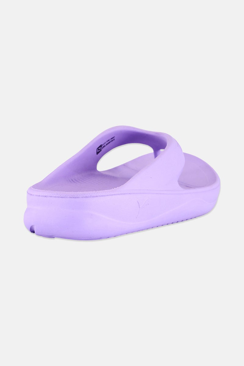 PUMA Women Brand Logo Slip On Slippers, Lavender - Image 3