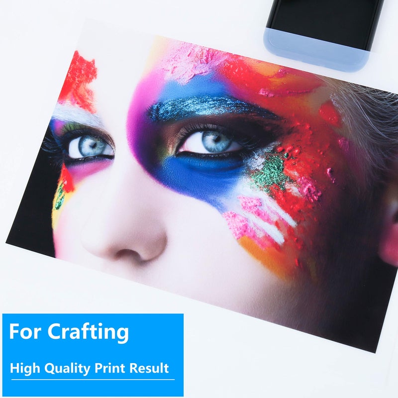 A-SUB 8.5x11 Inch Waterproof Inkjet Transparency Film for Silk Screen Printing 100 Sheets - Image 3
