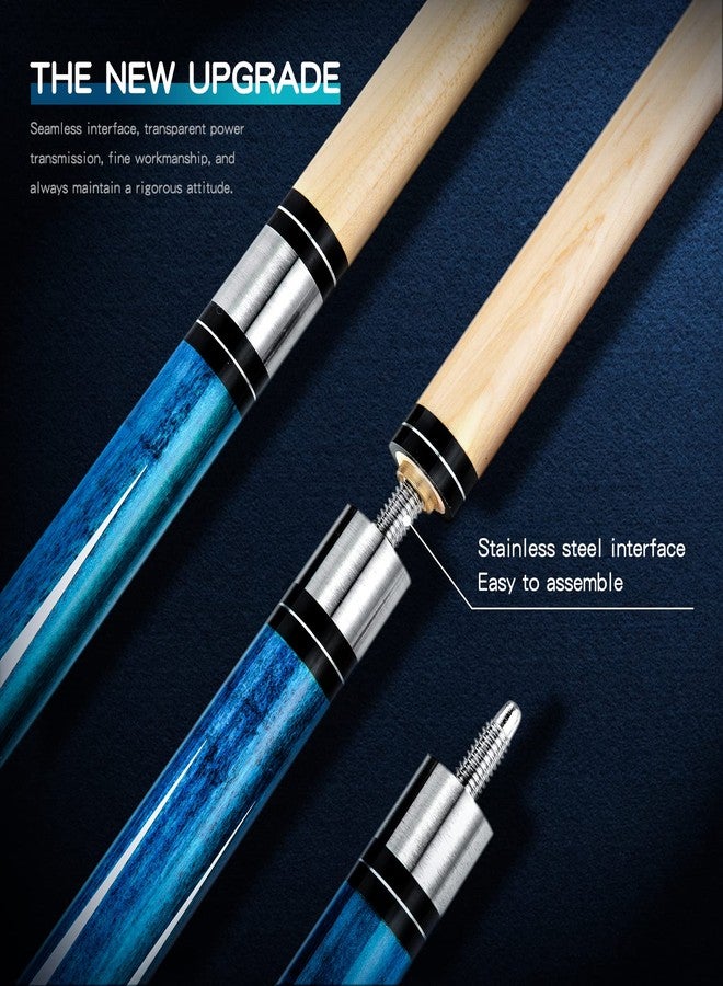 Teekerwan 58 Inch 19oz/20oz Maple Billiard Stick Pool Cue Set 13mm Tip, Hardwood Canadian Maple Professional Billiard Pool Cue Stick (20Oz) - Image 4