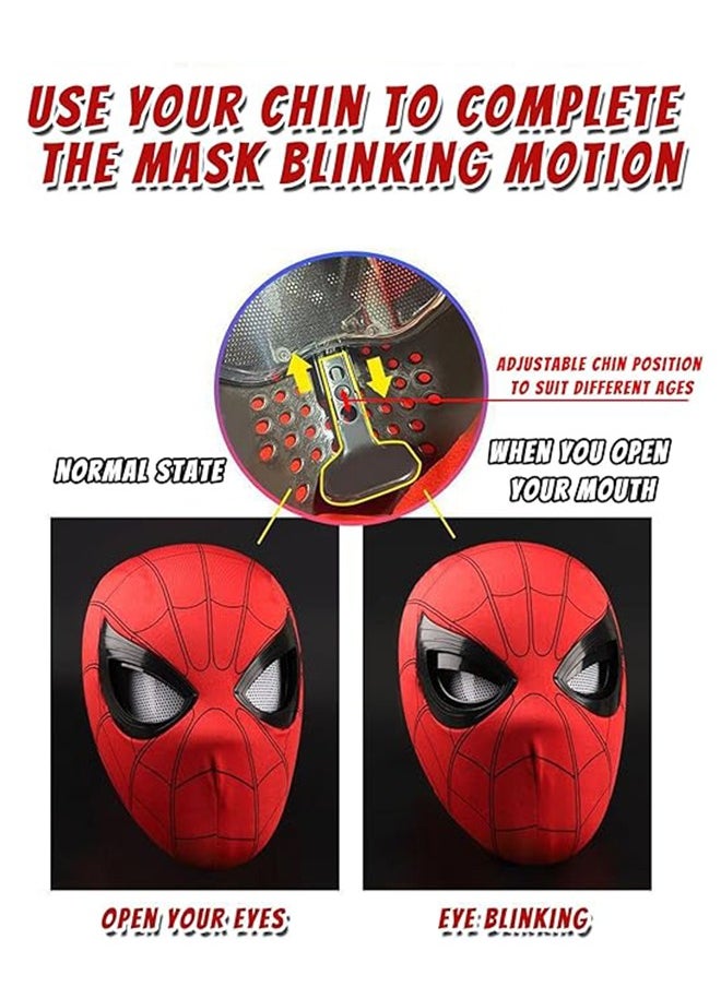 Organizer - Spider Hero Mask, Controlling Mechanical Blinking, Realistic Spider Superhero Mask Cosplay - Image 1