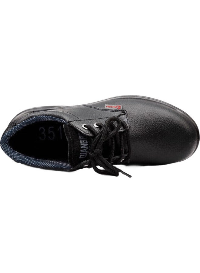 Strongman Safety Shoes La Certified Anti-Smashing Anti-Piercing Protective Men'S Shoes Construction Site Labor Protection Leather Shoes Zc6006 Black 44 - Image 2