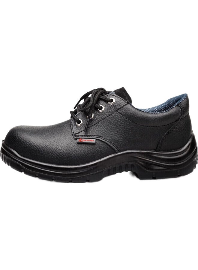 Strongman Safety Shoes La Certified Anti-Smashing Anti-Piercing Protective Men'S Shoes Construction Site Labor Protection Leather Shoes Zc6006 Black 44 - Image 3