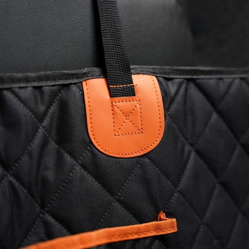 Car Pet Mat for Morgan Plus Six Pinnacle 2025,1PCS Waterproof Wear Resistant Scratch-Resistant Interior Pet Hammock Car Seat Cushion Trunk Liner Easy Wipe Clean,Orange - Image 4