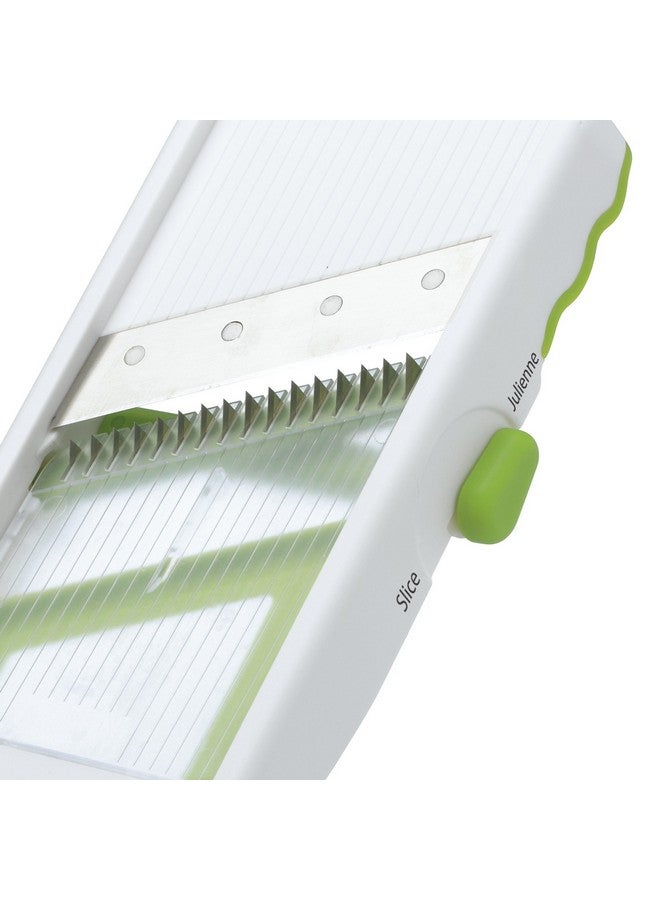 Progressive International Prepworks by Progressive Adjust-A-Slice and Julienne Mandoline,White & Green - Image 4