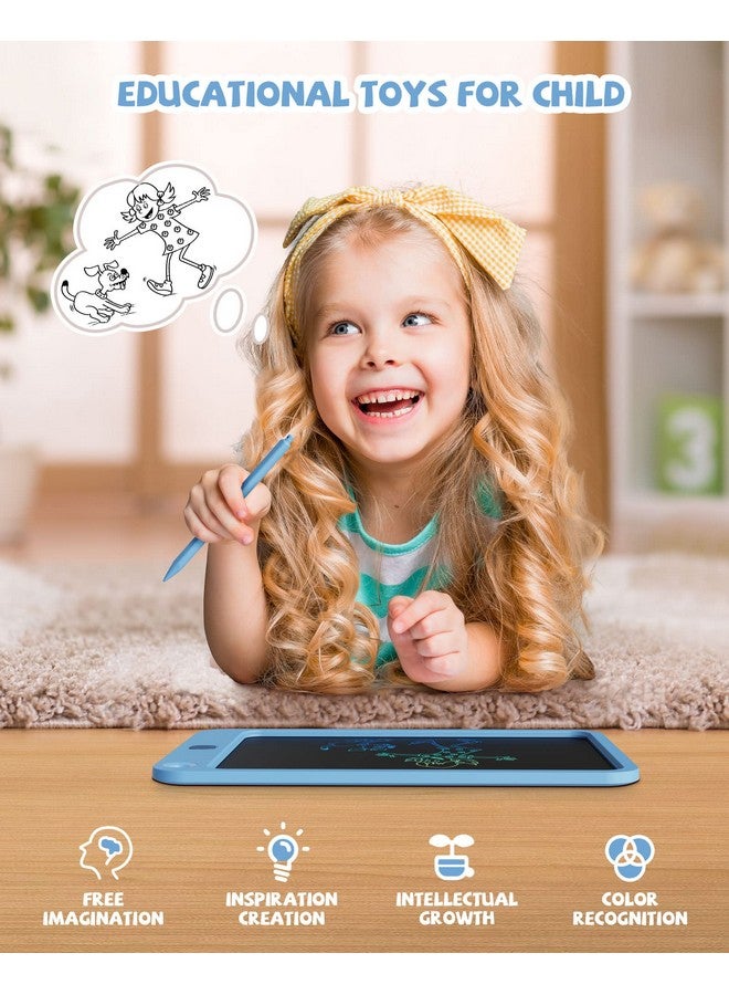 Kikapabi LCD Writing Tablet 10 Inch, Toys for 3 4 5 6 7 8 9 10 Year Old Boys Girls, Colorful Doodle Board Drawing Tablet, Gift for Boys Toddlers Age 3-12 Years, Memo Board, Drawing Pads with Lanyard(Navy) - Image 3